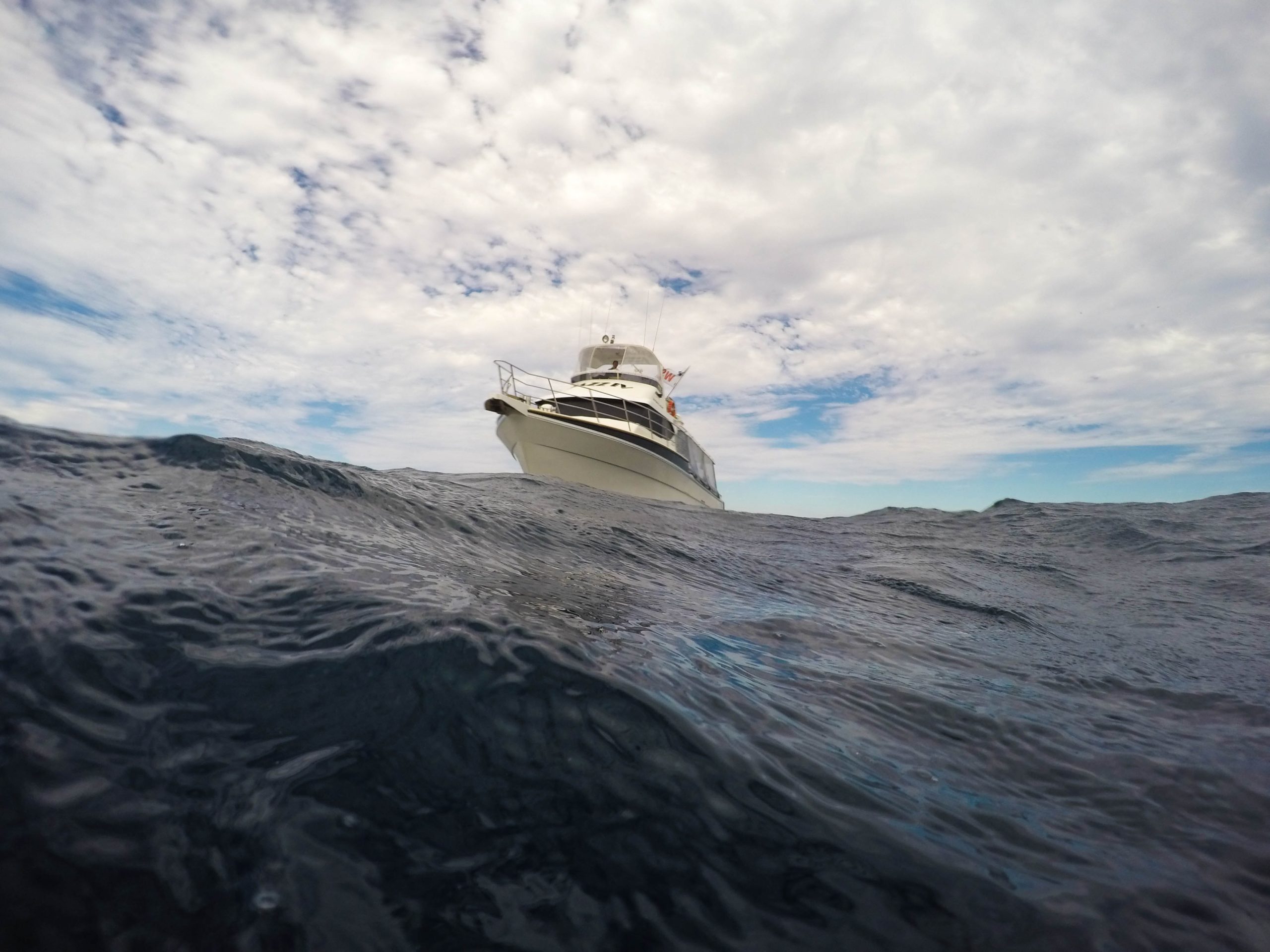 boat rough ocean