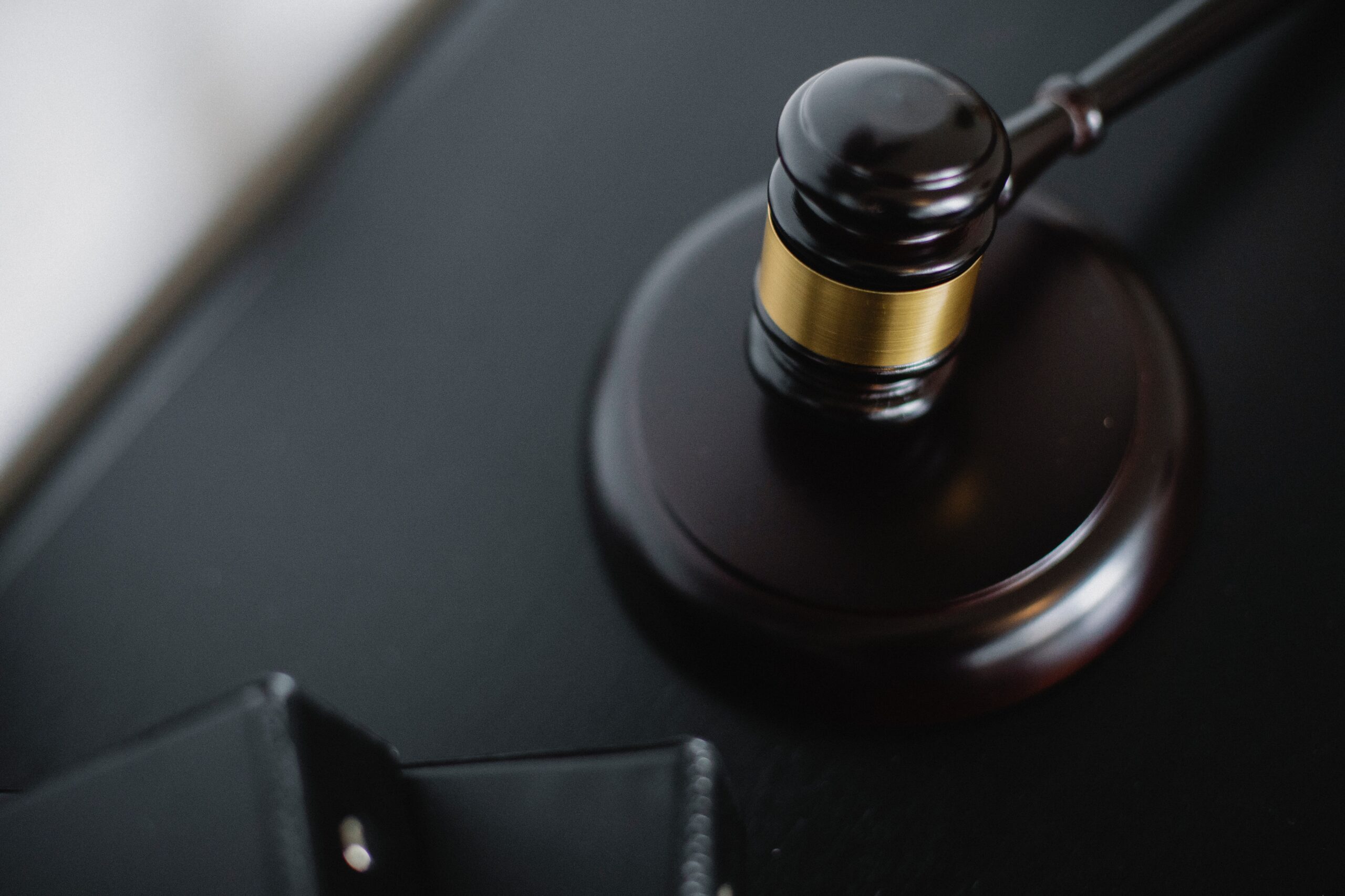 gavel on judge's desk