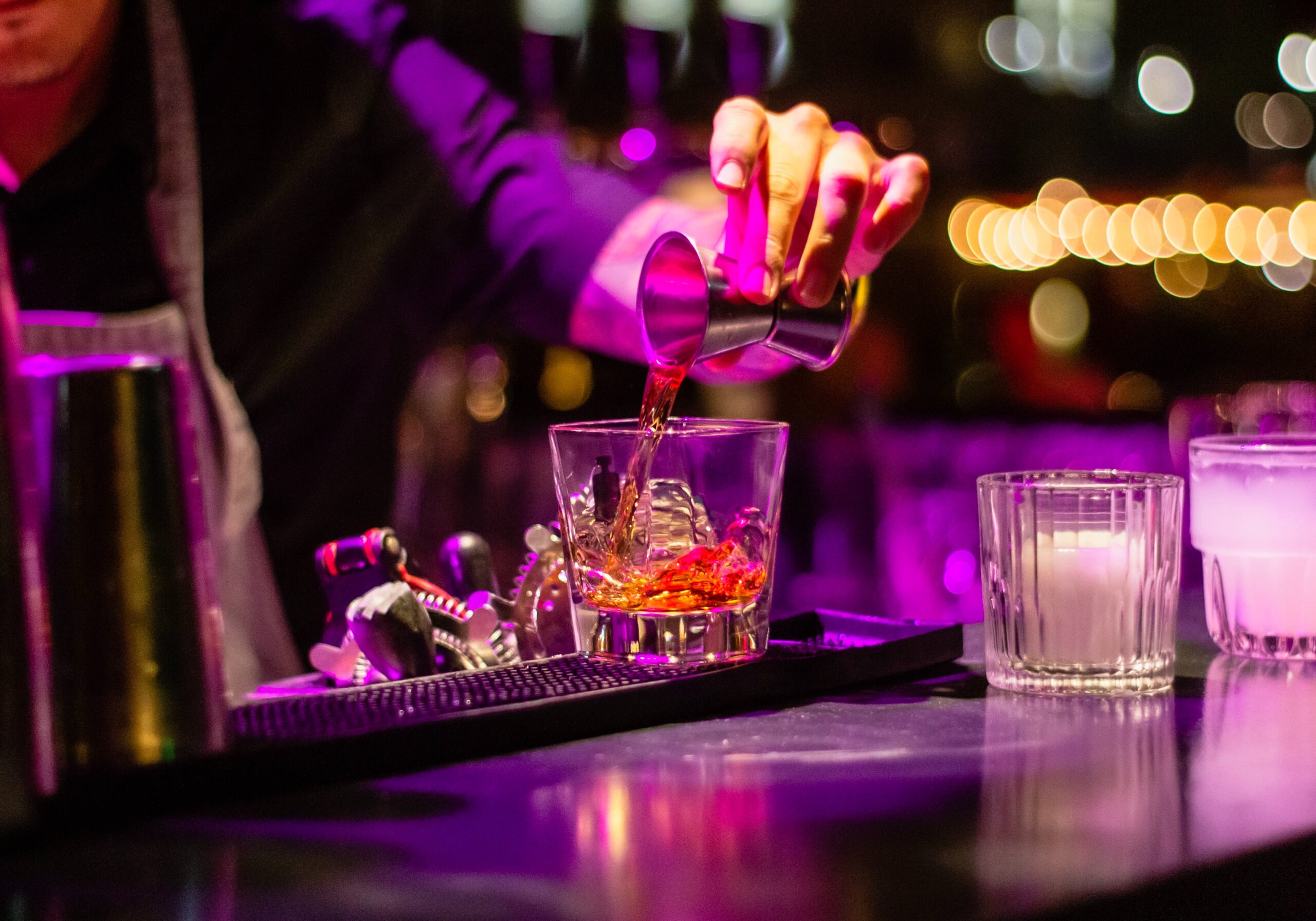 bartender making a cocktail